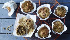 wheat germ banana bran muffins